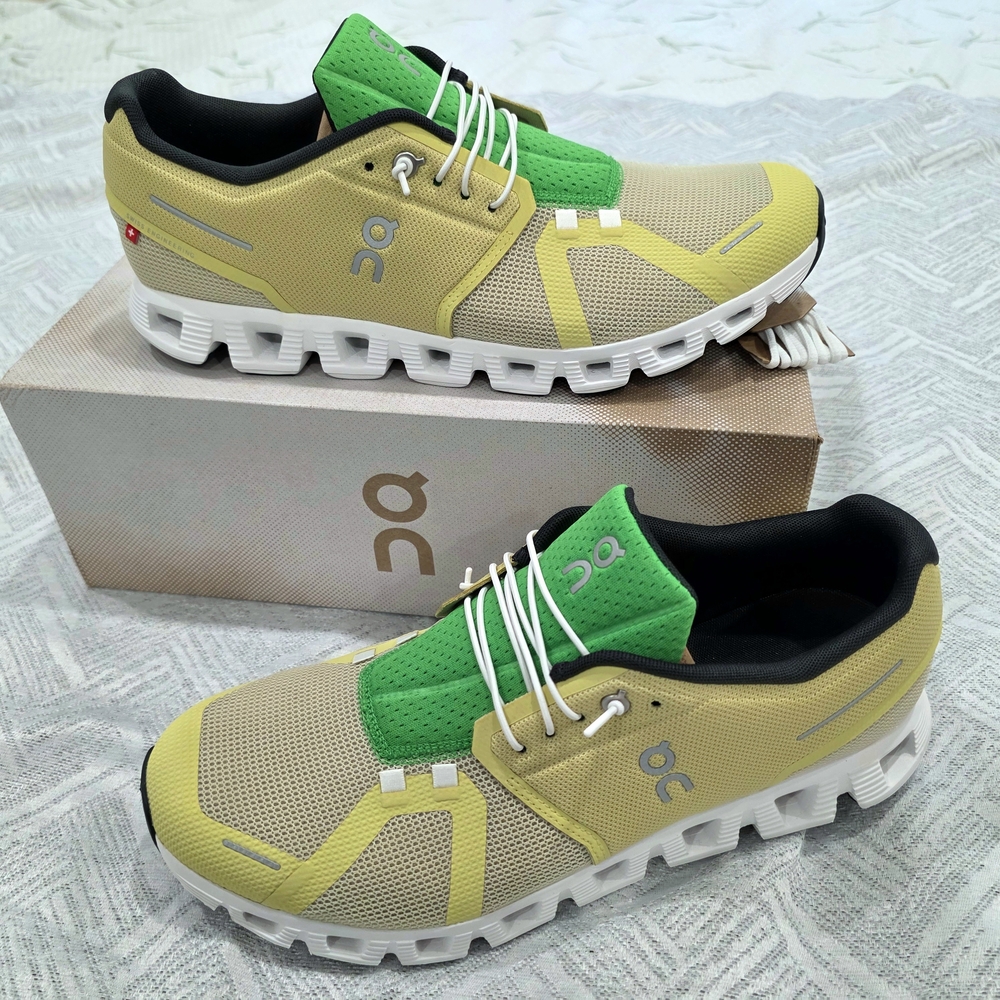 On Cloud 5 Push Sneakers Men's 11.5 Rare Hay Acacia Color New In Box